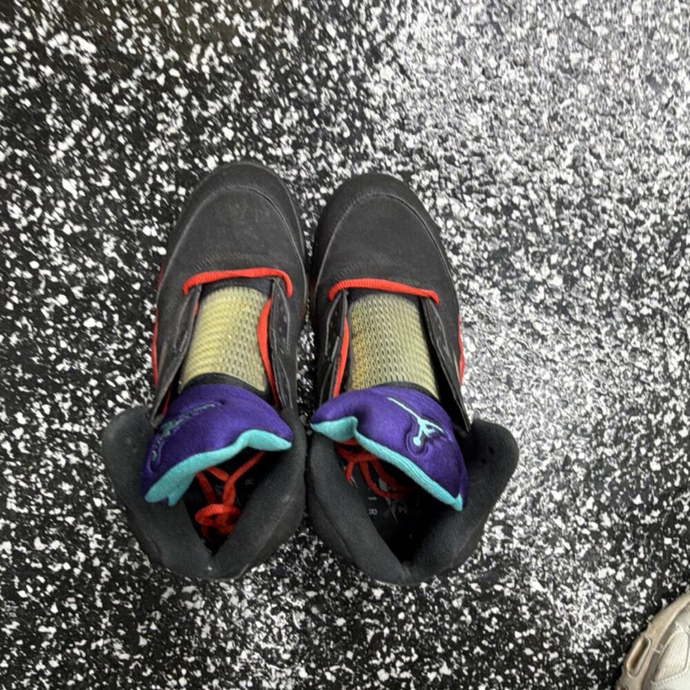 Jordan Air Jordan 5 Top 3 Black Red Men's Athletic Sneakers CZ1786-001 2020 - Picture 3 of 6